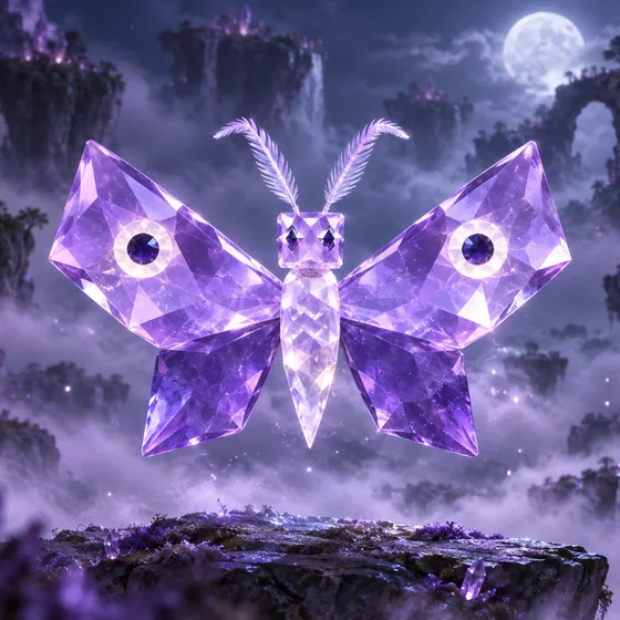 Nebelfalter, ein violetter Glasfalter